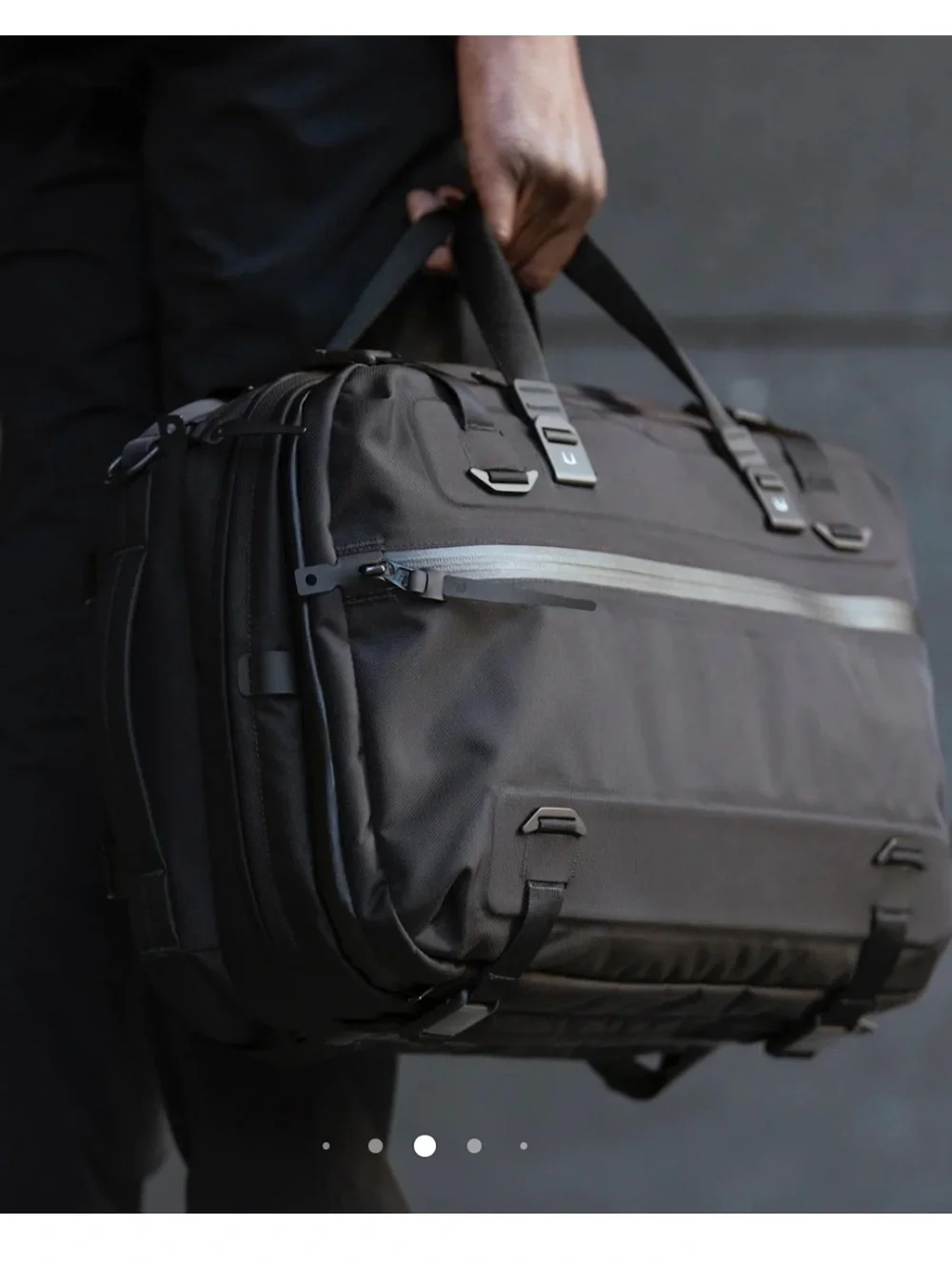 Black Ember Forge 30 Expandable 3-Way Commuter Backpack - Jet Black